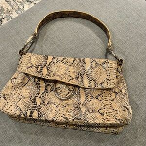 Alfani Beige Leather Detail